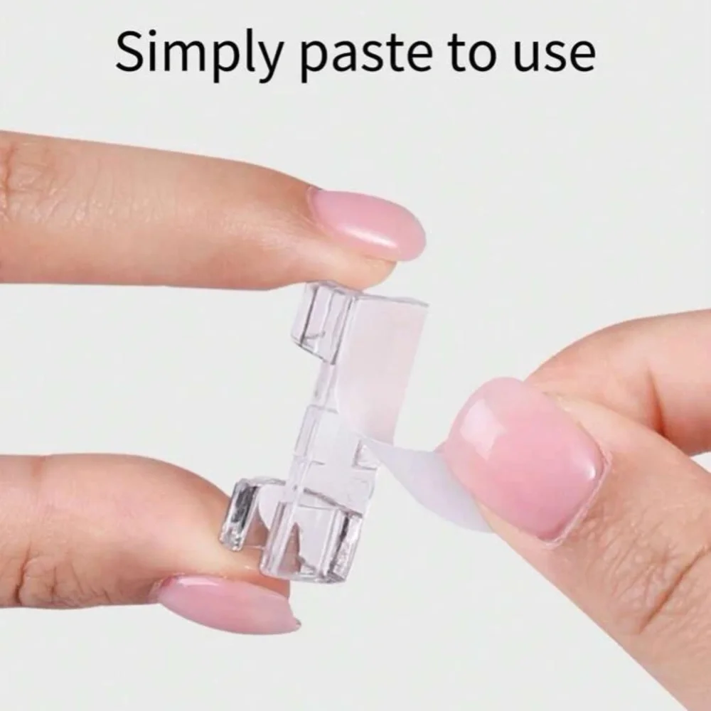 💎FREE💎 4 Pack Clear Adhesive Cable Management Clip Office Organizer Organization